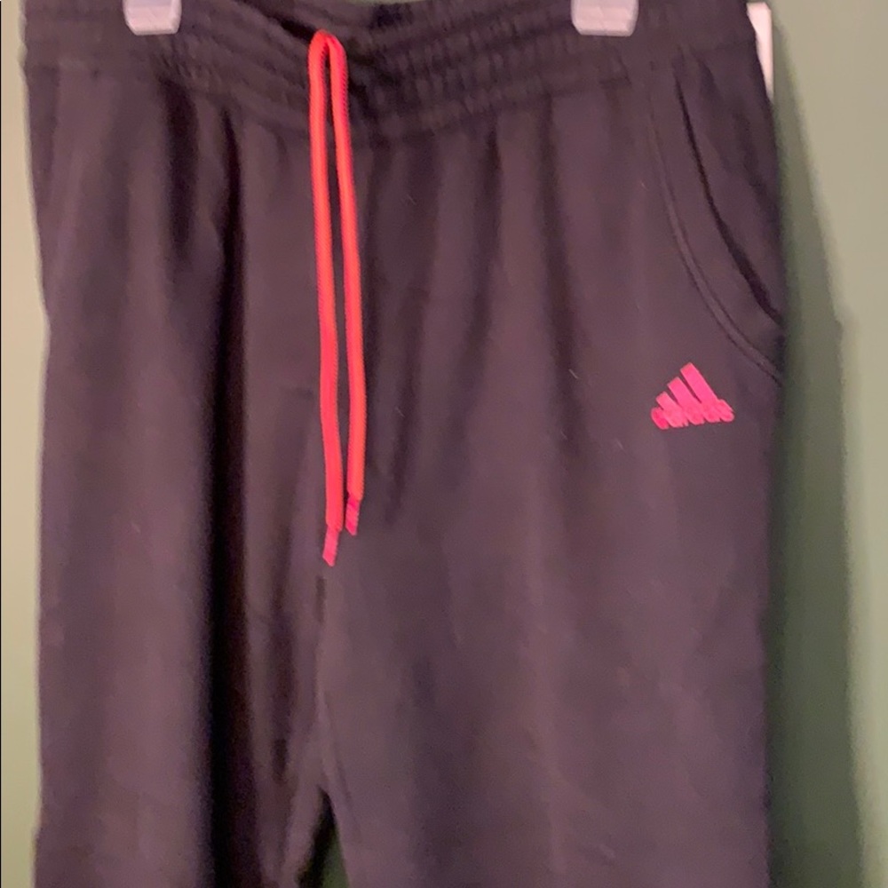 Navy Adidas sweat pants Large (12-14) WOMEN
